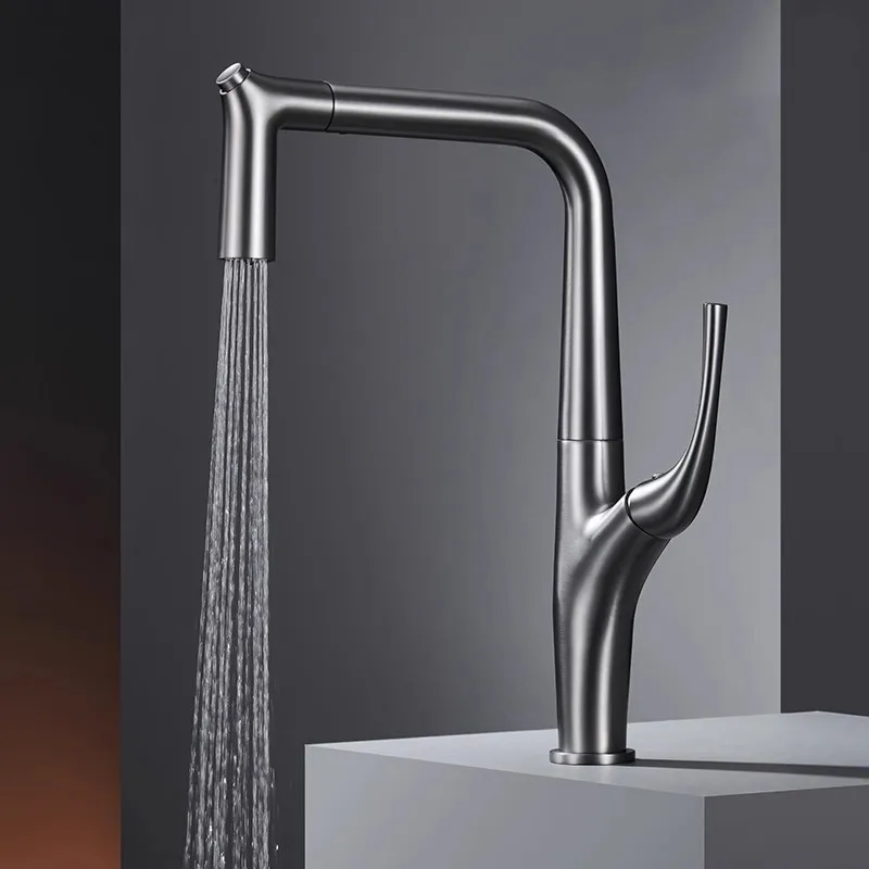 Commercial Kitchen Mixer Tap - Выдвижной фильтр для воды, латунный кран