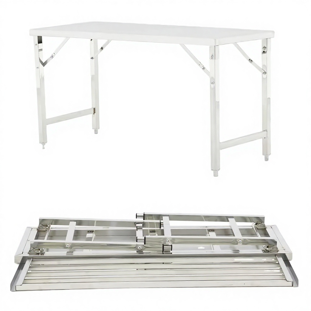 Commercial Kitchen Bench - Регулируемый по высоте складной рабочий стол