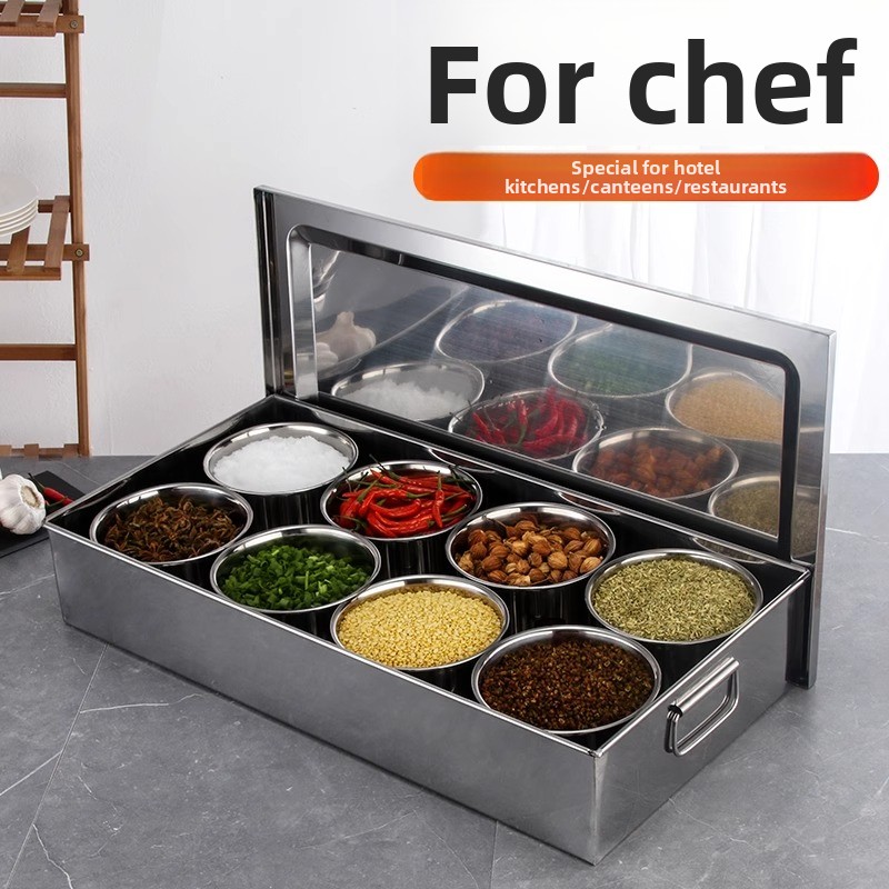 Commercial Kitchen Management - 4D кухонная коробка для приправ из