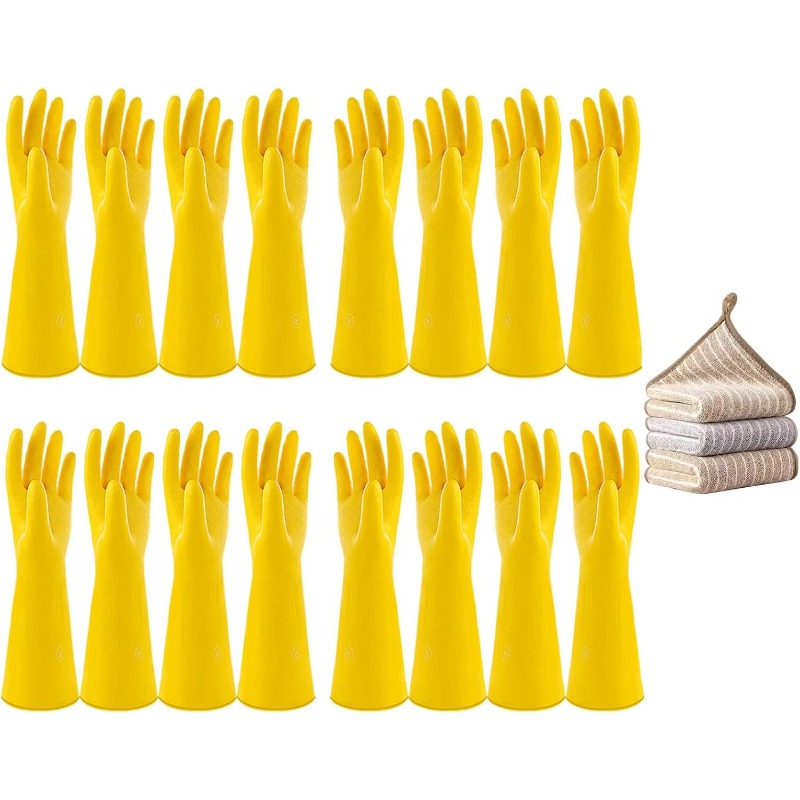 Commercial Kitchen Gloves - 3 пары латексных перчаток для мытья