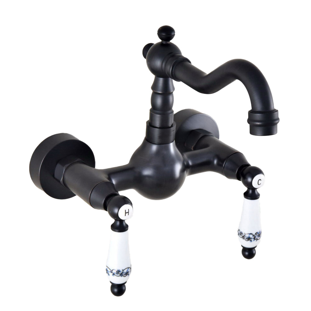 Commercial Kitchen Mixer Tap - Черное масло, натертая бронза, настенный смеситель
