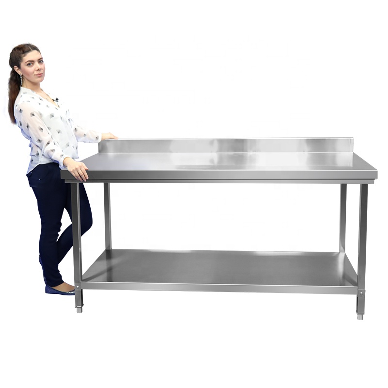 Commercial Kitchen Bench - Высококачественный прочный обеденный стол из нержавеющей