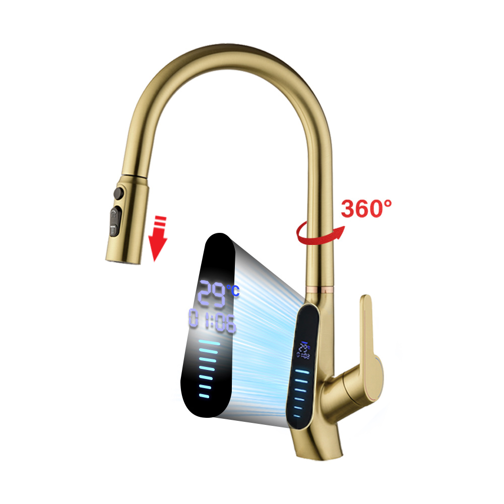 Commercial Kitchen Mixer Tap - Высококачественный умный цифровой кухонный смеситель с