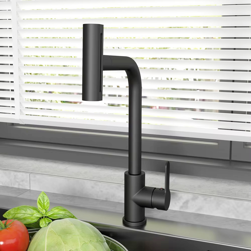 Черный выдвижной смеситель для – обзор и цена Commercial Kitchen Mixer Tap