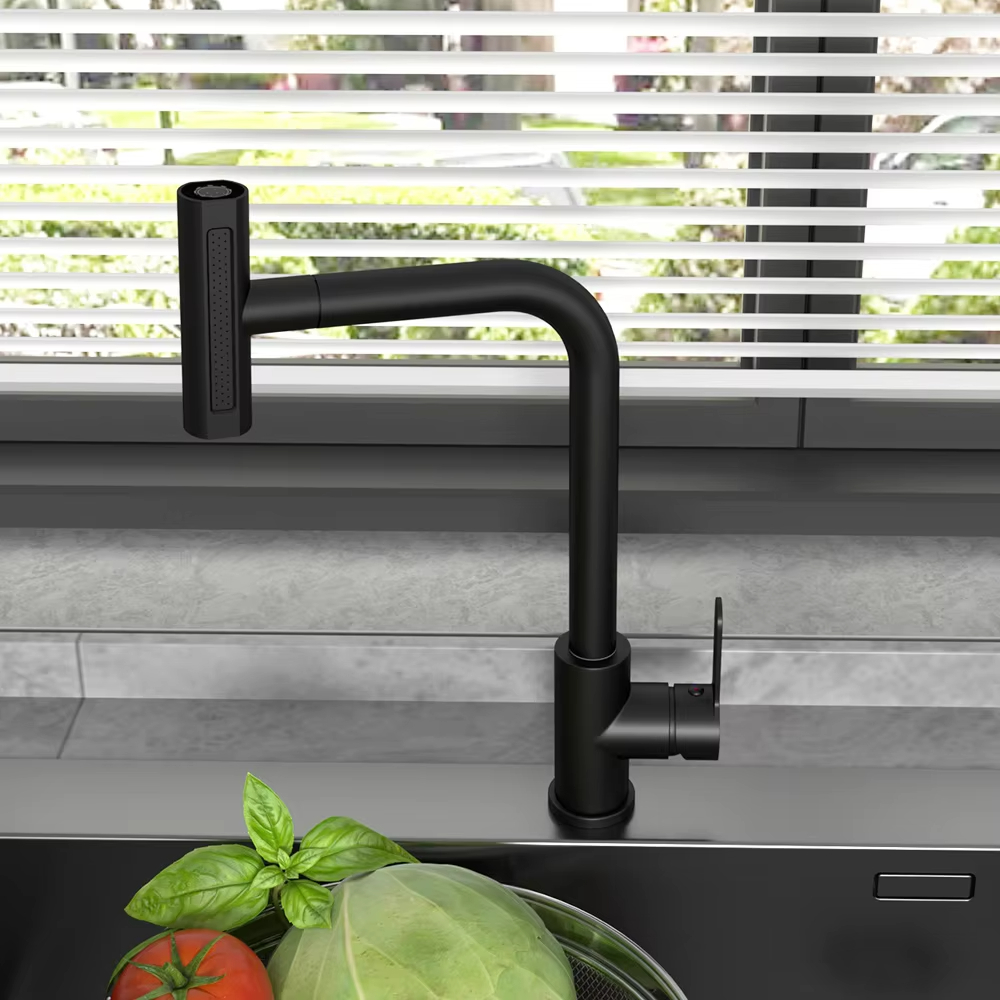 Черный выдвижной смеситель для – обзор и цена Commercial Kitchen Mixer Tap