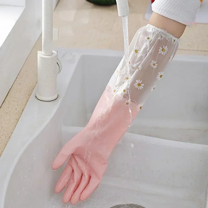 Резиновые перчатки с длинными  – обзор и цена Commercial Kitchen Gloves