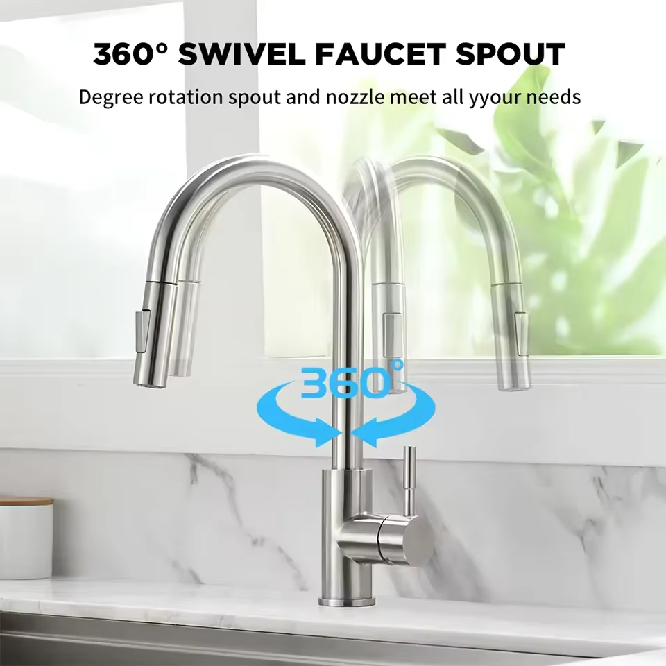 Черно-серебристый кухонный сме – обзор и цена Commercial Kitchen Mixer Tap