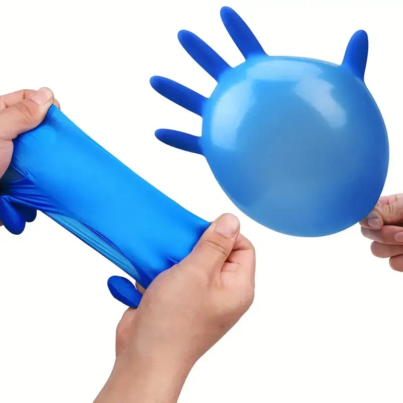 20-50-100 шт. синих нитриловых – обзор и цена Commercial Kitchen Gloves