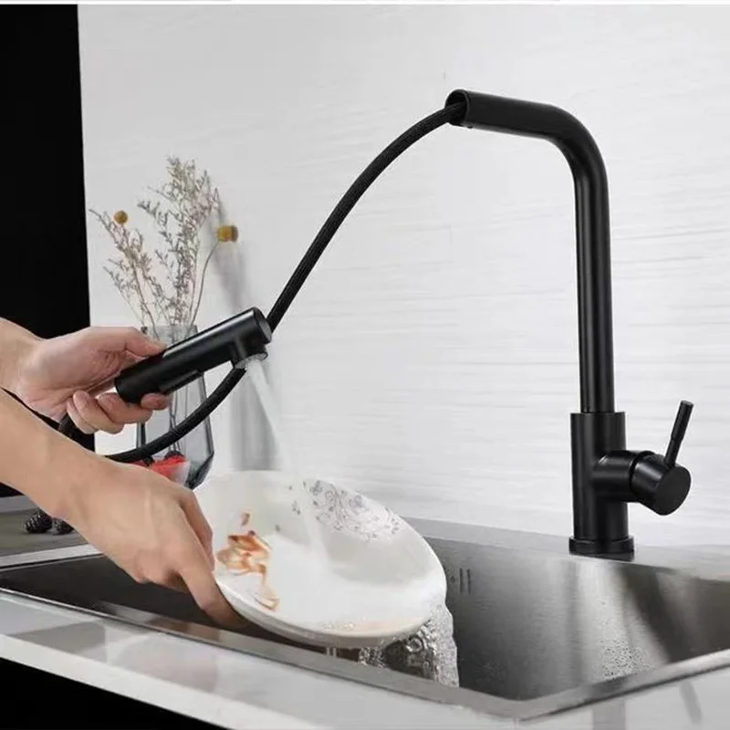 Черный выдвижной кухонный смес – обзор и цена Commercial Kitchen Mixer Tap