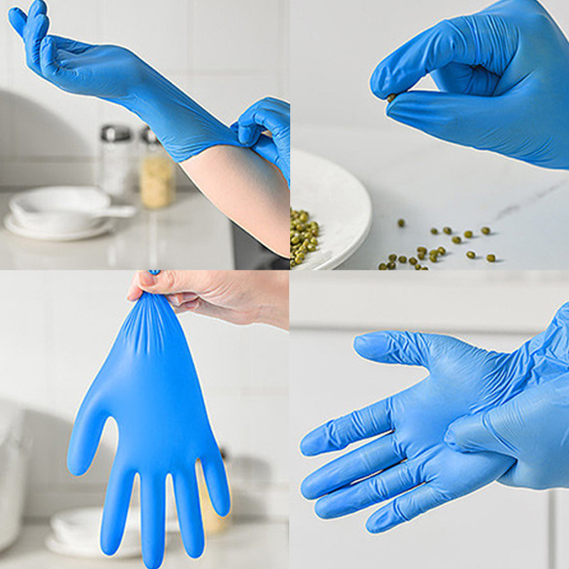 50/100 шт. синие нитриловые пе – обзор и цена Commercial Kitchen Gloves