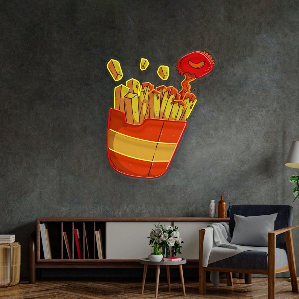 Неоновая вывеска в виде картоф – обзор и цена Commercial Kitchen Walls
