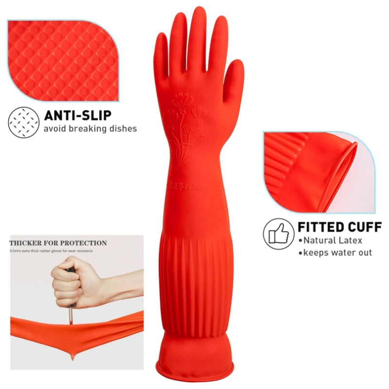 45 см удлиненные резиновые чис – обзор и цена Commercial Kitchen Gloves