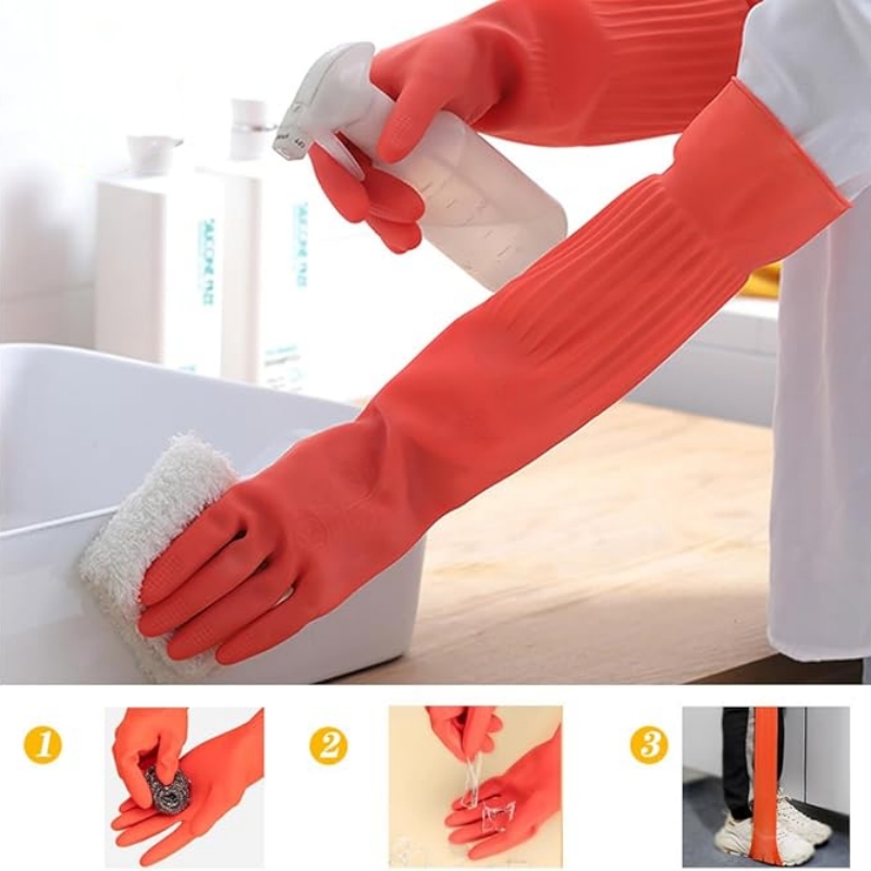 45 см удлиненные резиновые чис – обзор и цена Commercial Kitchen Gloves