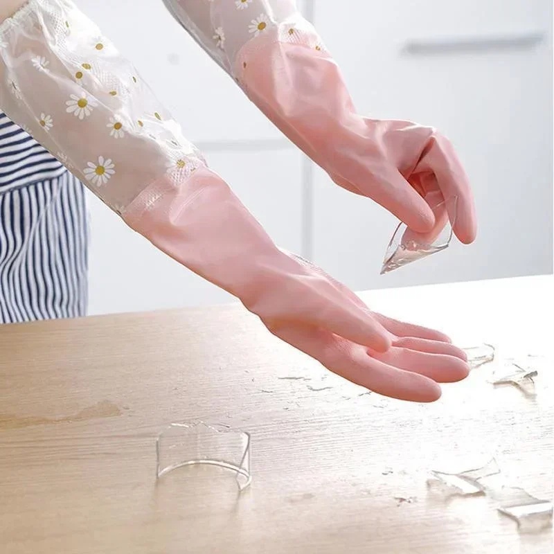 Резиновые перчатки с длинными  – обзор и цена Commercial Kitchen Gloves