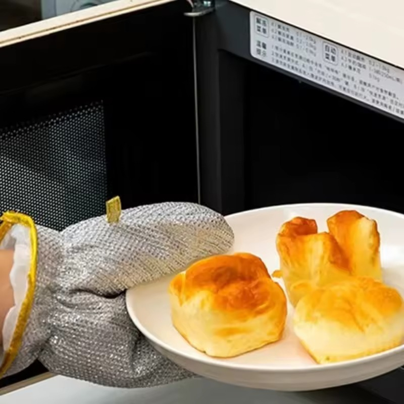 1/2 шт. серебряные перчатки дл – обзор и цена Commercial Kitchen Gloves