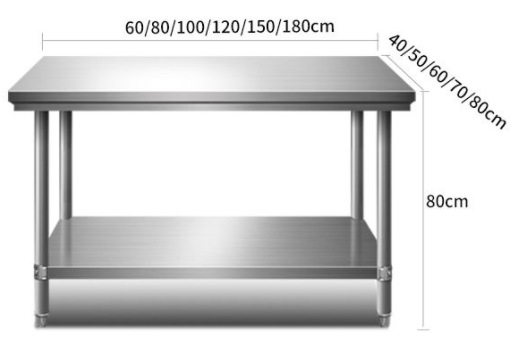 Двухслойный рабочий стол из не – обзор и цена Commercial Kitchen Bench